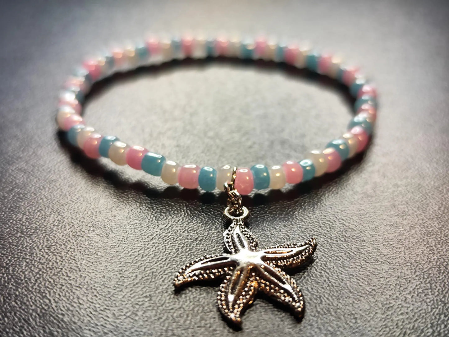 Glasperlenarmband mit Seestern