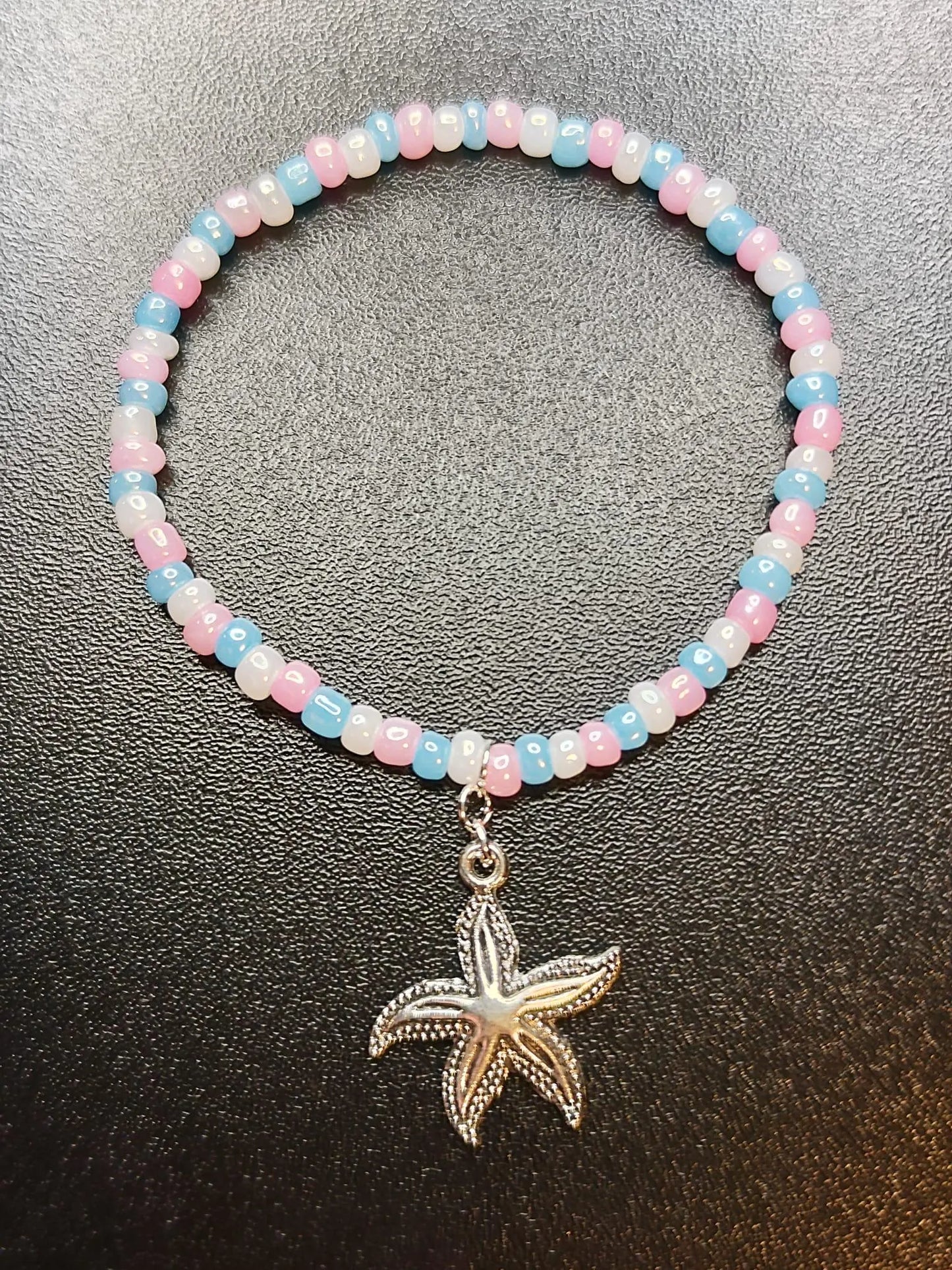 Glasperlenarmband mit Seestern