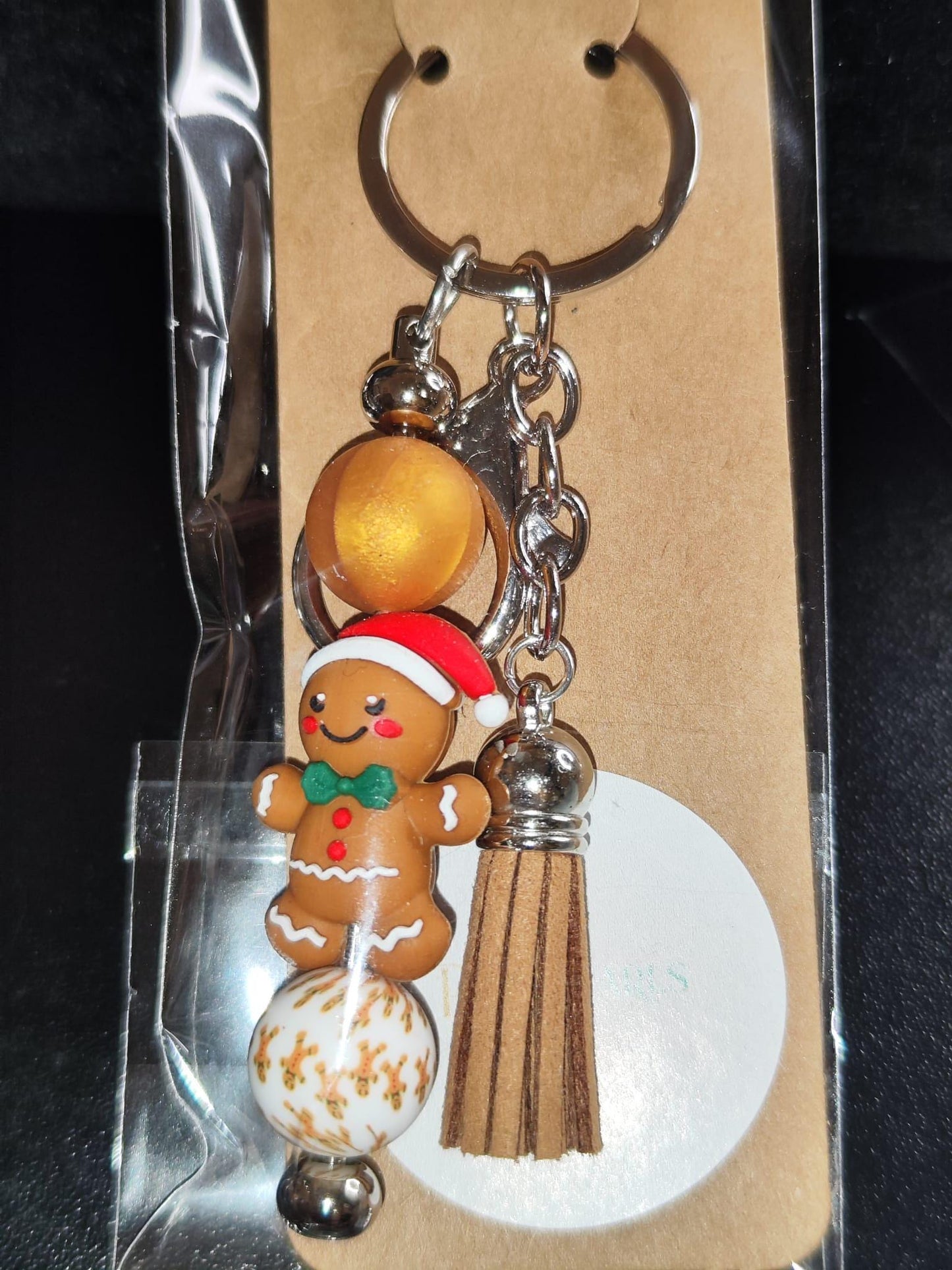 verschiedene Weihnachtliche Schlüsselanhänger – Rentier, Lebkuchen, Grinch – Handgemacht