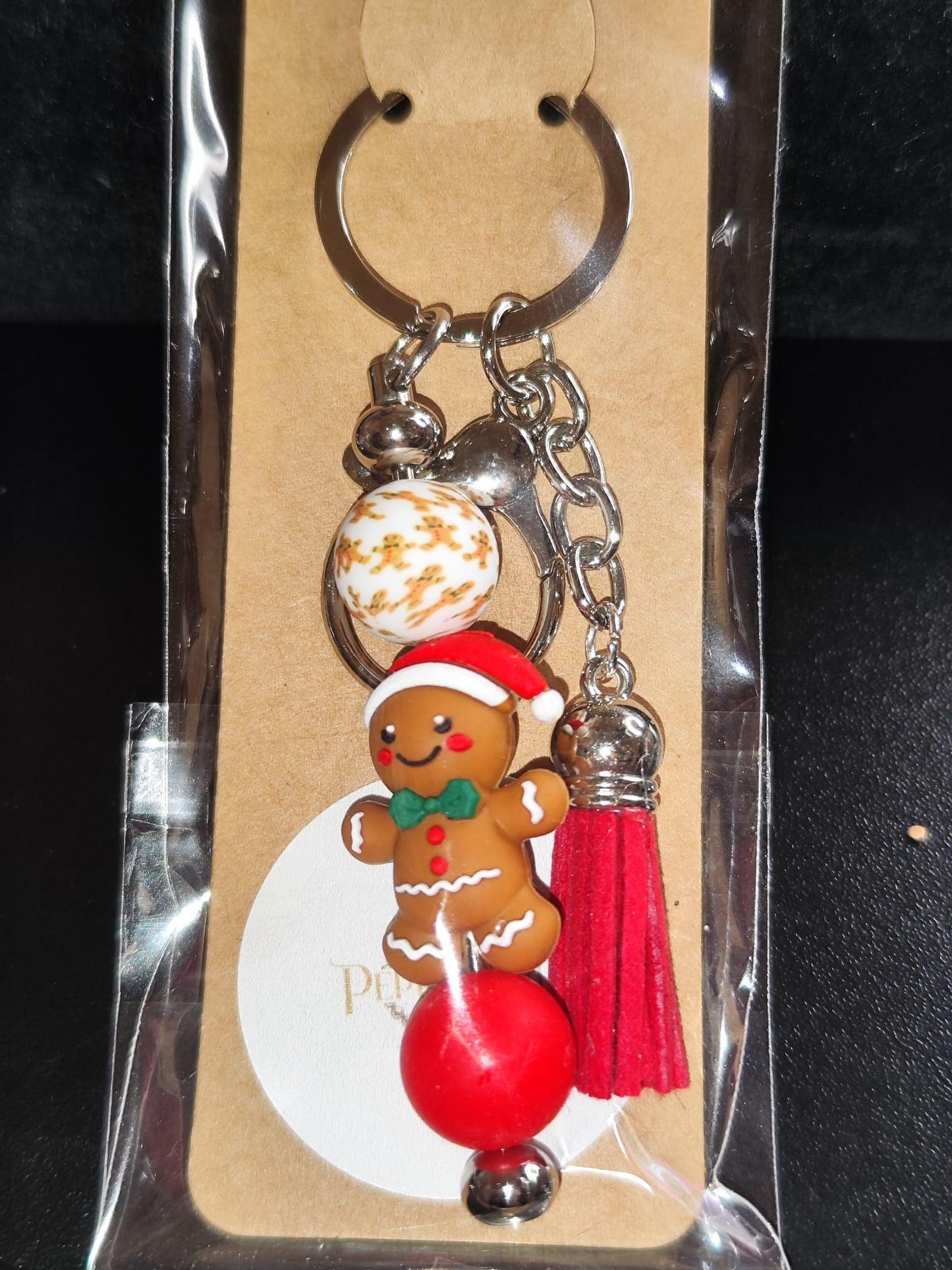 verschiedene Weihnachtliche Schlüsselanhänger – Rentier, Lebkuchen, Grinch – Handgemacht